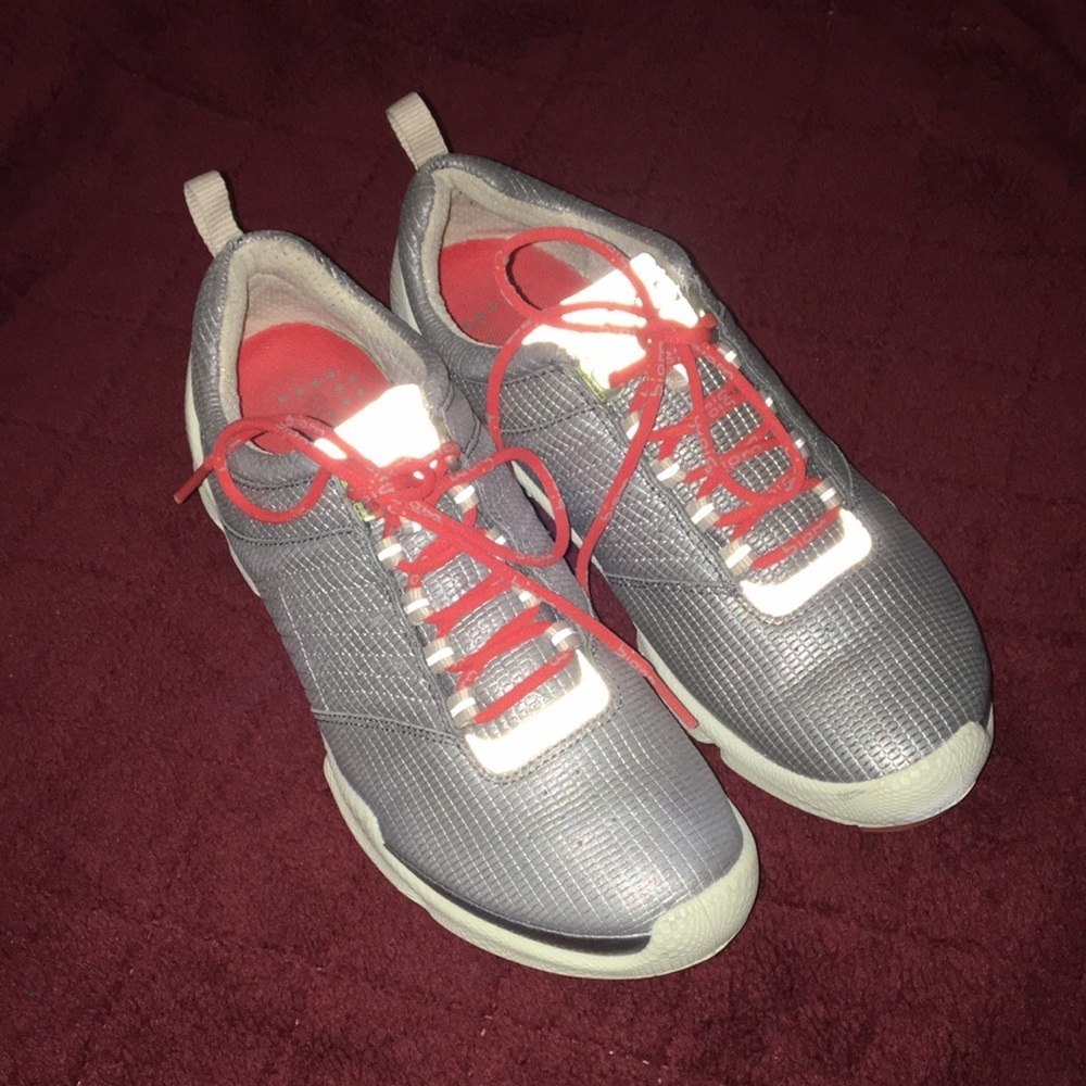 ECCO Biom Silver and White Sneakers
